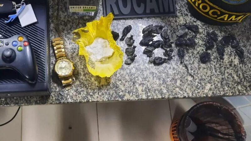 Jovem é preso por suspeita de tráfico de cocaína em Boa Vista