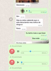 Mensagens são enviadas a vítimas por aplicativo