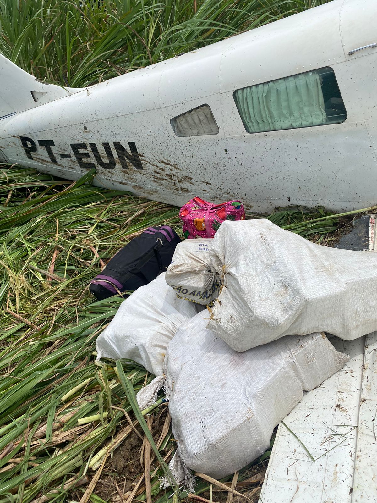 Agentes de segurança apreendem avião carregado com maconha