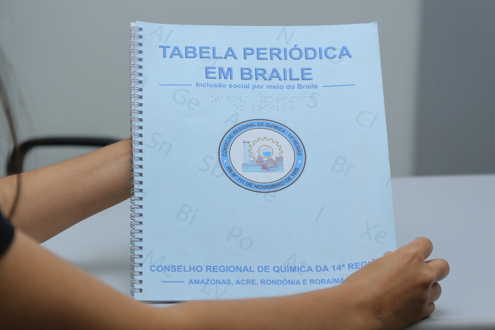 Comissão da ALE-RR faz sessão especial nesta sexta (31) para lançamento de tabela periódica em braile