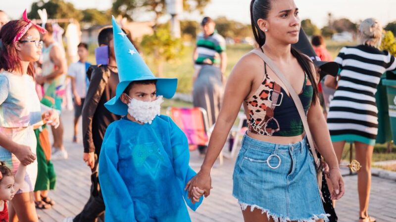 Show de fofura marcou a diversão das famílias no Bairro dos Estados