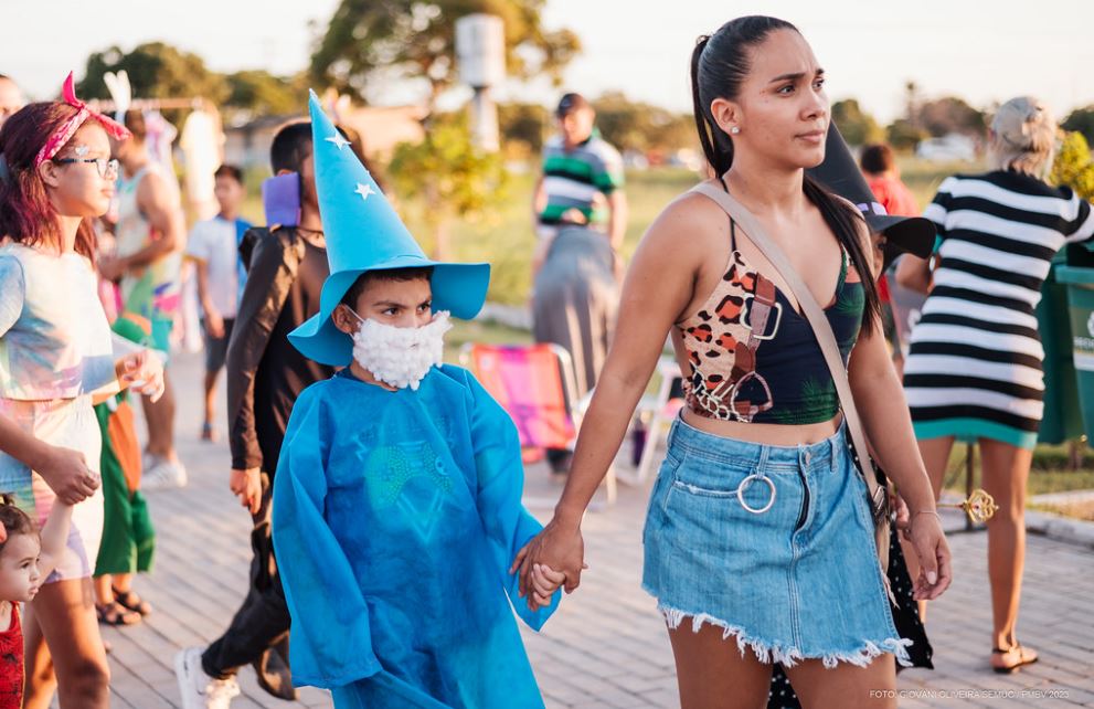 Show de fofura marcou a diversão das famílias no Bairro dos Estados