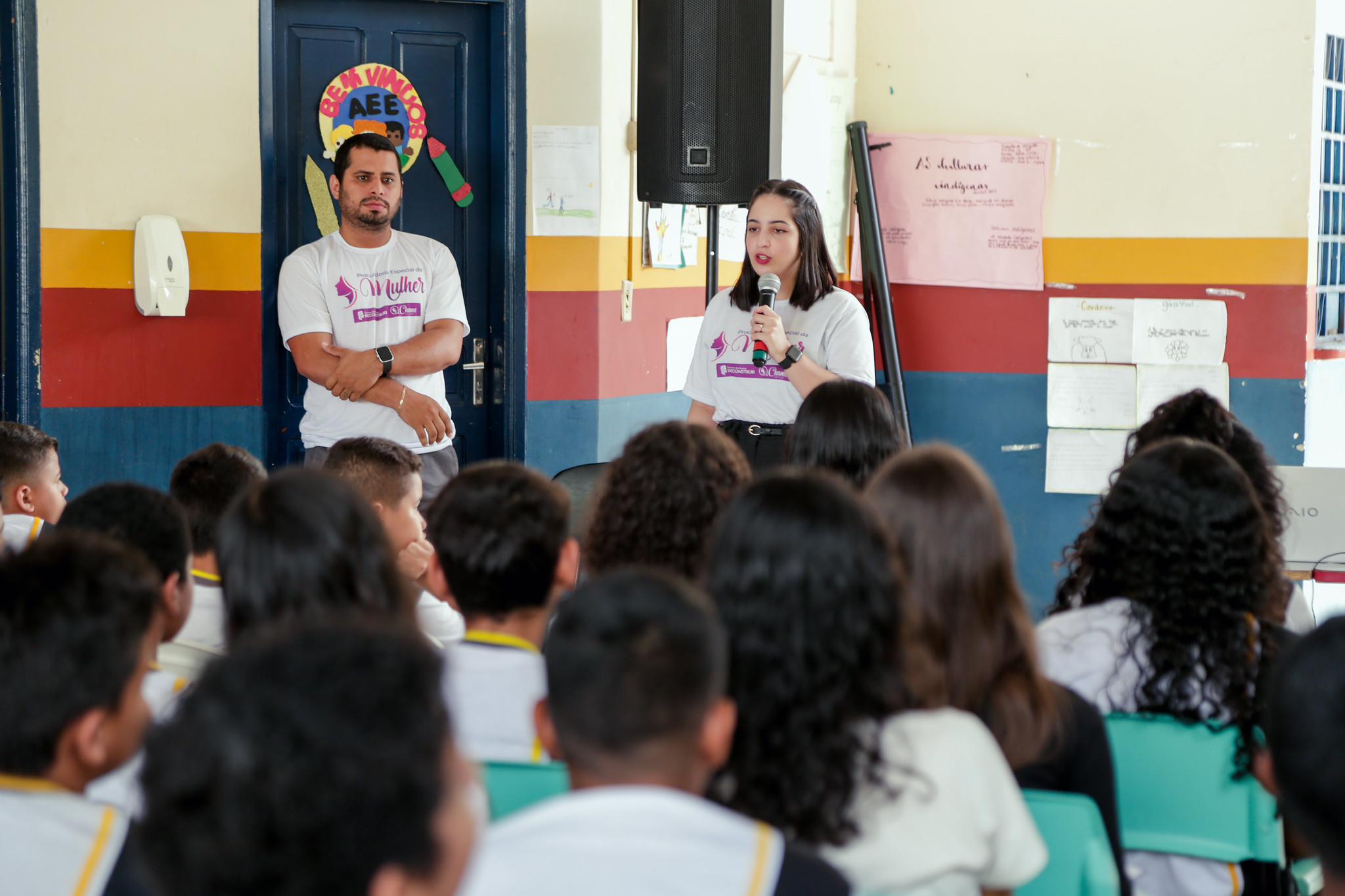 Procuradoria Especial da Mulher segue ciclo de palestras sobre violência doméstica para alunos da rede estadual