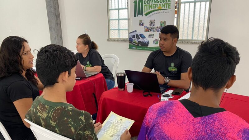 Defensoria Itinerante leva diversos serviços a moradores de Alto Alegre, região Norte de Roraima, neste sábado