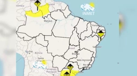 Inmet destaca ‘potencial perigo’ ao alertar sobre tempestades em Roraima causadas por ciclone extratropical