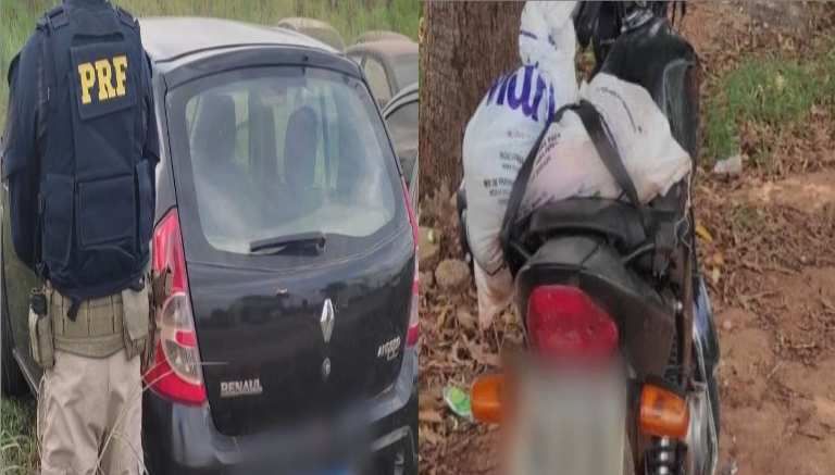 PRF recupera em Boa Vista carro e moto adulterados