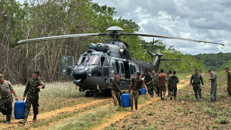 Forças Armadas preparam base de apoio para ações de combate ao garimpo ilegal em Roraima