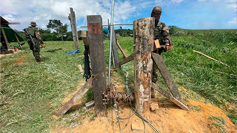 Forças Armadas reforçam barreiras de contenção fluvial na Terra Indígena Yanomami