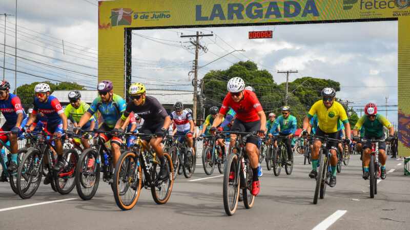 Prova de ciclismo atrai atletas profissionais e amadores para desafio sobre rodas em Boa Vista