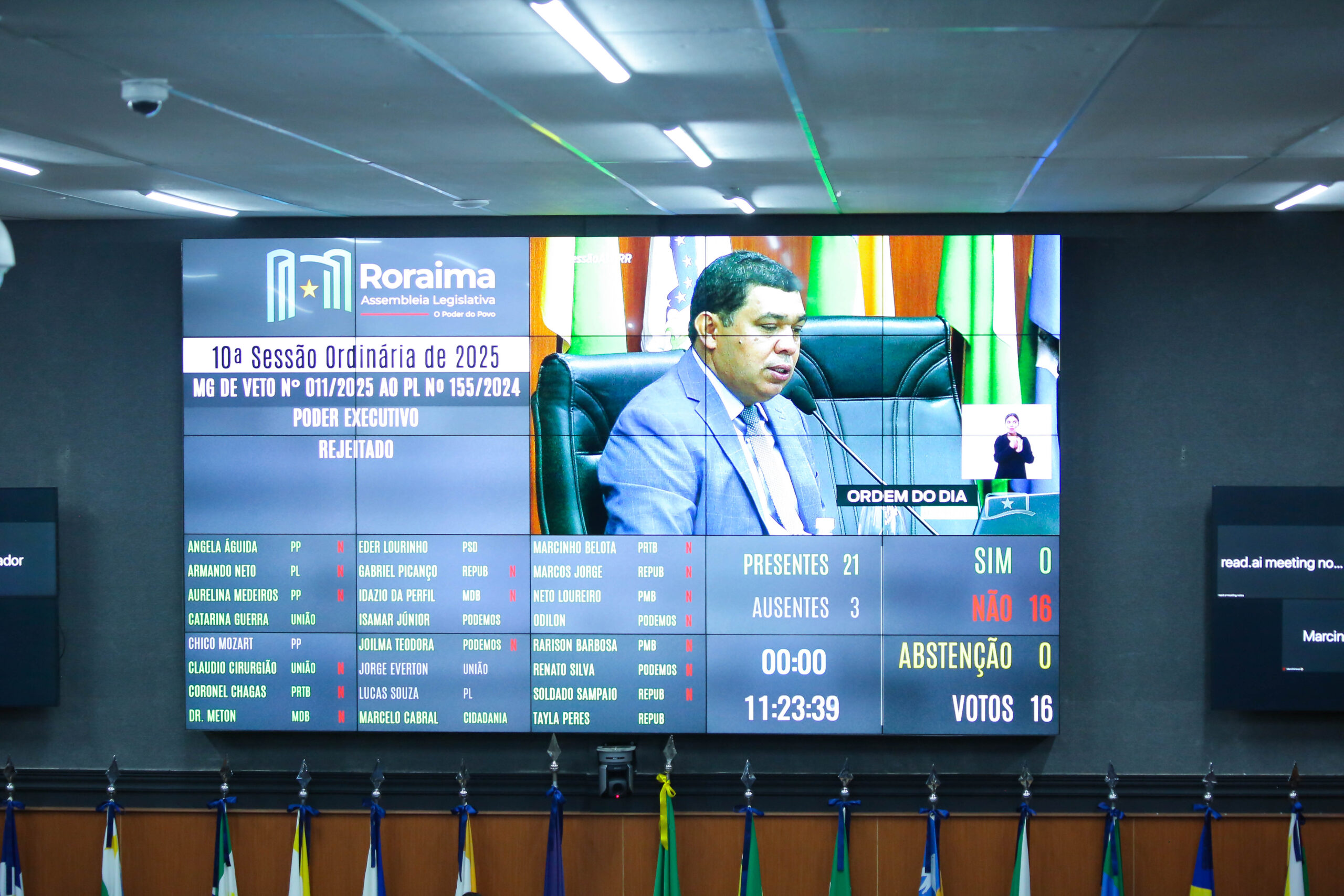 ALE-RR rejeita vetos totais do Executivo durante sessão desta terça-feira (8)
