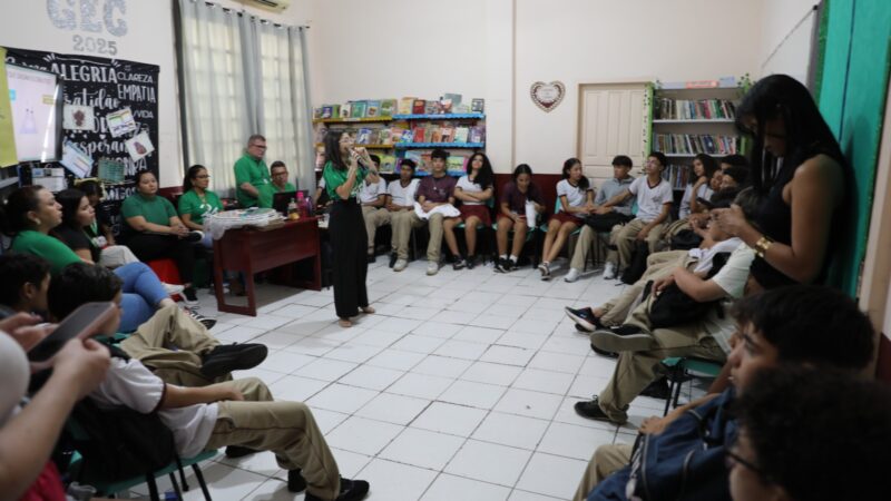 Programa da DPE-RR aborda mediação de conflitos e combate ao bullying com alunos da Escola Euclides da Cunha