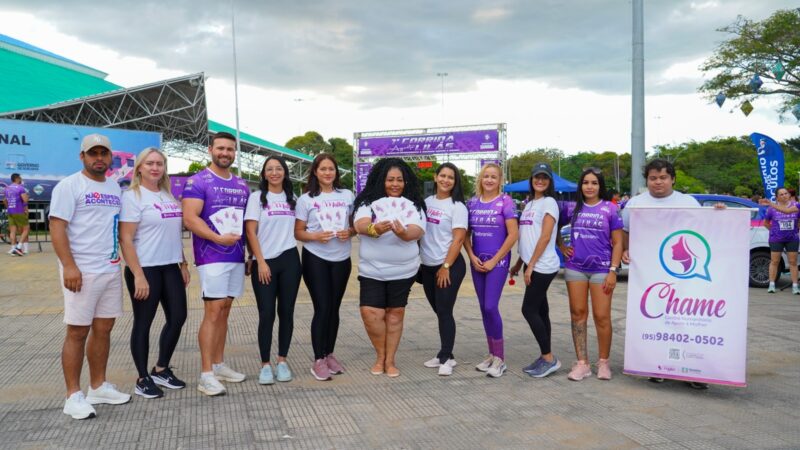 Chame da ALERR alia esporte e conscientização na luta contra a violência à mulher