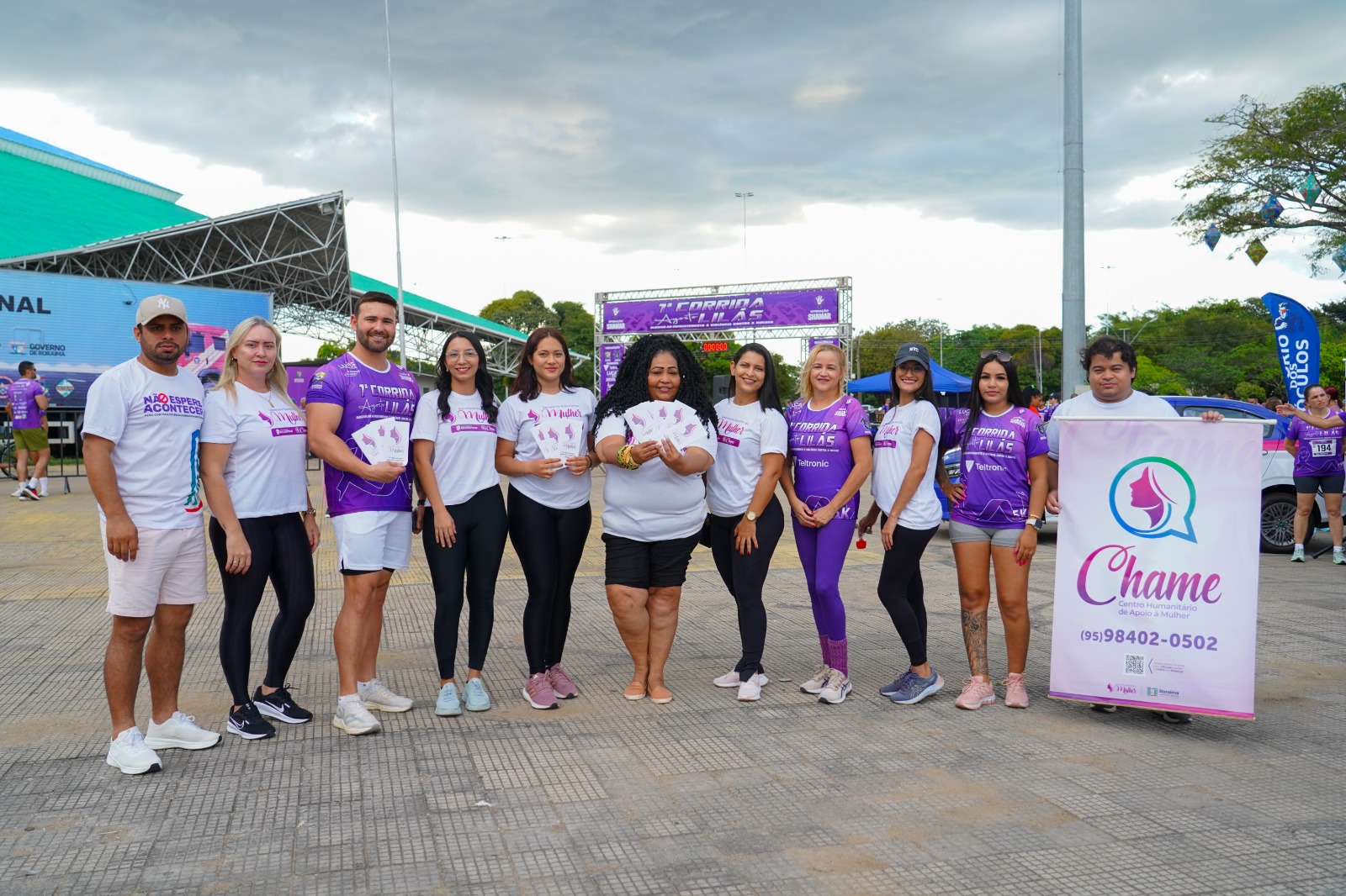 Chame da ALERR alia esporte e conscientização na luta contra a violência à mulher