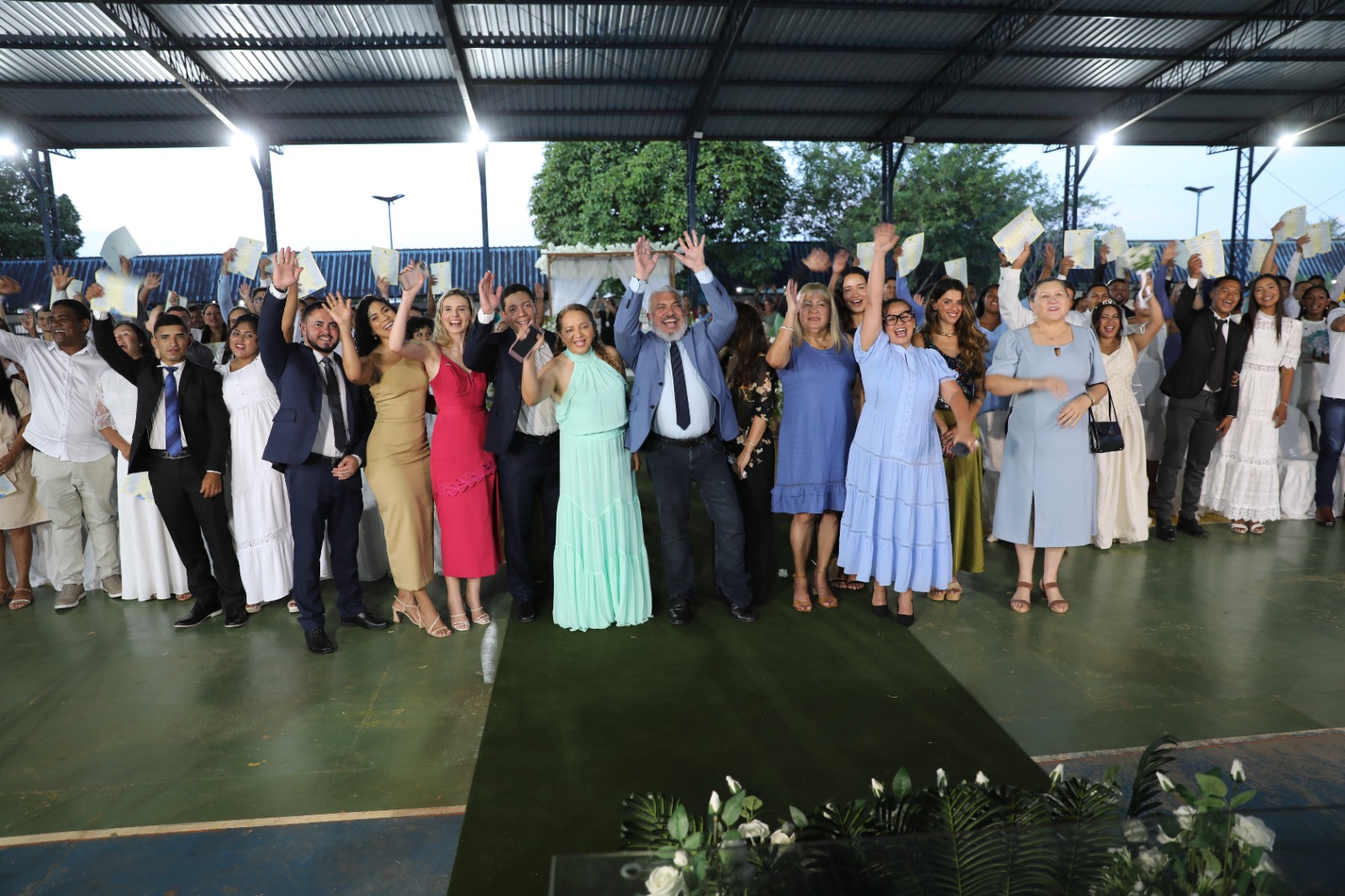 Casamento coletivo da DPE-RR e parceiros celebra união de 50 casais em Rorainópolis