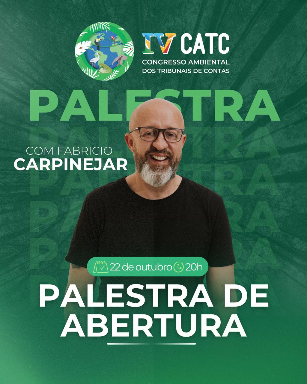 Congresso Ambiental dos Tribunais de Contas traz poeta para palestra